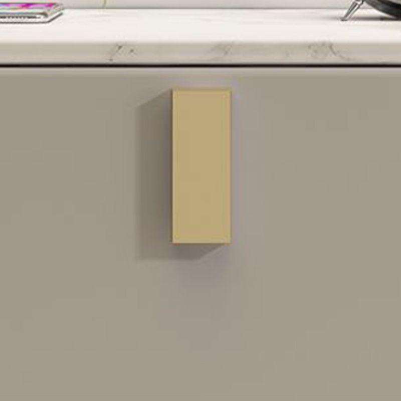 Faux Wood -Nachtschrank Beine enthalten Akzenttisch -Nachttisch mit 2 Schubladen