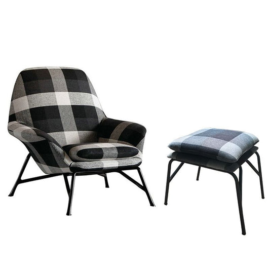 Linen Accent Chair Arms Included Accent Room Chair with Ottoman, 28.34" Wide Clearhalo 'Accent Chairs' 'accent_chairs' 'Chairs & Seating' 'furn' 'furn_accent_chairs' 'Furniture' 'Living Room Furniture' 1200x1200_4e3f1554-76ed-482a-8c71-9dd5c438fd13