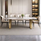Traditional Luxury Sintered Stone Top Dining Table Rectangle Table With Metal Double Pedestal Clearhalo ' dining_table' 'Dining Tables & Seating' 'Dining Tables' 'furn' 'furn_dining_table' 'Furniture' 'furniture_dining_table' 'Kitchen & Dining Furniture' 'kitchen&dining_furn' 'kitchen' 'kitchen_dining_table' 1200x1200_4e402303-9b54-45fc-9efc-1a56aa94fce4