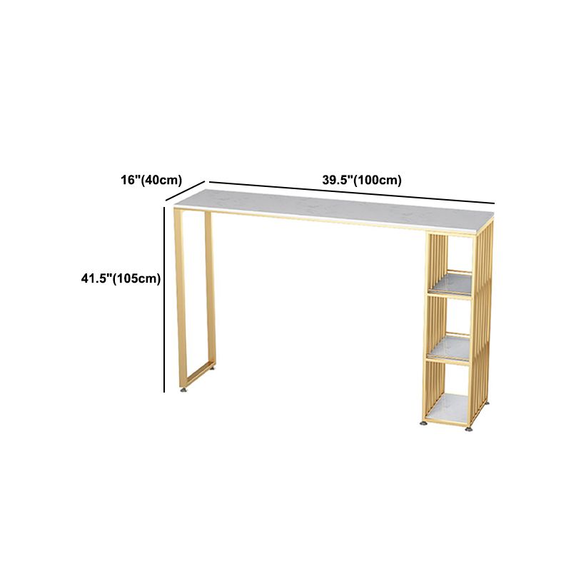 Faux Marble Bar Table Set Glam Rectangle 1/2/3 Pieces Counter Table Clearhalo 'Bar Furniture' 'furn' 'furn_home_bar_bar_sets' 'Furniture' 'Home Bars & Bar Sets' 'home_bar_bar_sets' 'Kitchen & Dining Furniture' 1200x1200_4e409398-f100-4515-9565-b69714ad3da7