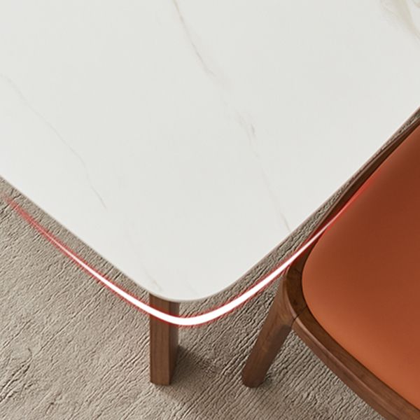 Solid Wood Mid-Century Modern Table Rectangle White Sintered Stone Top Table Clearhalo ' dining_table' 'Dining Tables & Seating' 'Dining Tables' 'furn' 'furn_dining_table' 'Furniture' 'furniture_dining_table' 'Kitchen & Dining Furniture' 'kitchen&dining_furn' 'kitchen' 'kitchen_dining_table' 1200x1200_4e40c53f-4a84-4db5-a770-d12fc6f4f219