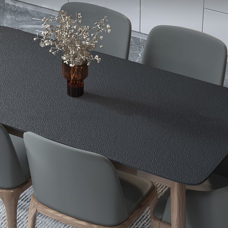 Modern Dining Table with Ash Wood Legs Rectangle Dinette Table Clearhalo 'Dining Tables & Seating' 'Dining Tables' 'dining_table' 'furn' 'furn_dining_table' 'Furniture' 'Kitchen & Dining Furniture' 1200x1200_4e41757f-181a-45f6-85fc-f080055a3831