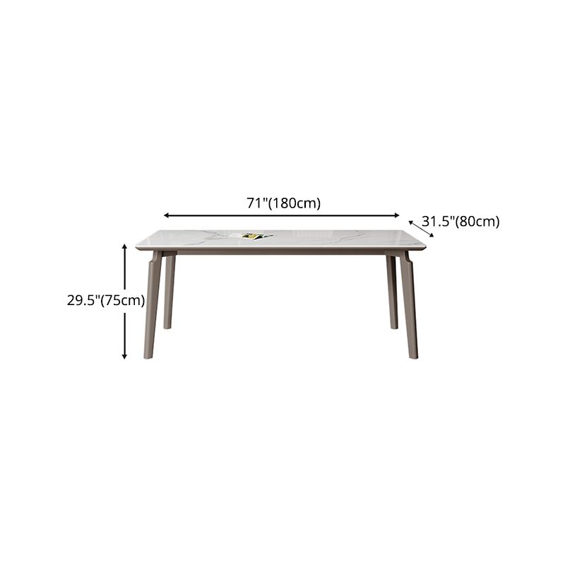 Esszimmer-Set aus gesintertem Stein im Designer-Stil, rechteckig, 1/2/4/5/7-teilig, Esszimmertisch-Set