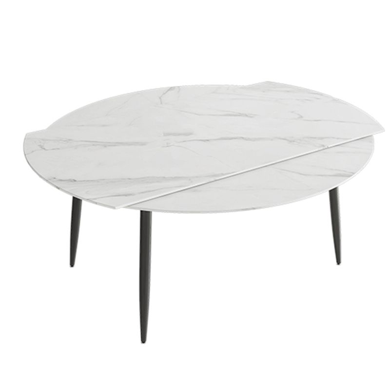 White Stone Dining Table Set with Leather Chairs 3/5 Pcs Modern Dinette Set Clearhalo 'Dining Room Sets' 'Dining Tables & Seating' 'dining_room_set' 'furn' 'furn_dining_room_set' 'Furniture' 'Kitchen & Dining Furniture' 1200x1200_4e41cc2f-daec-4fd2-9f0f-ccd8179eaf77