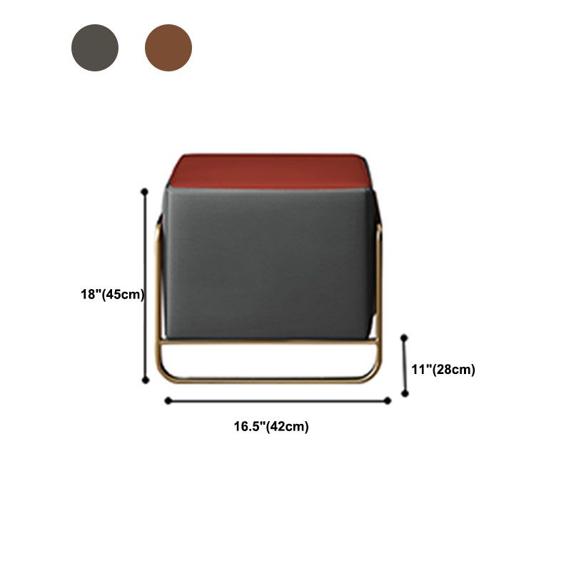 Zeitgenössisches Kunstleder und Holz 2-Draste Make-up Eitelkeitschalter