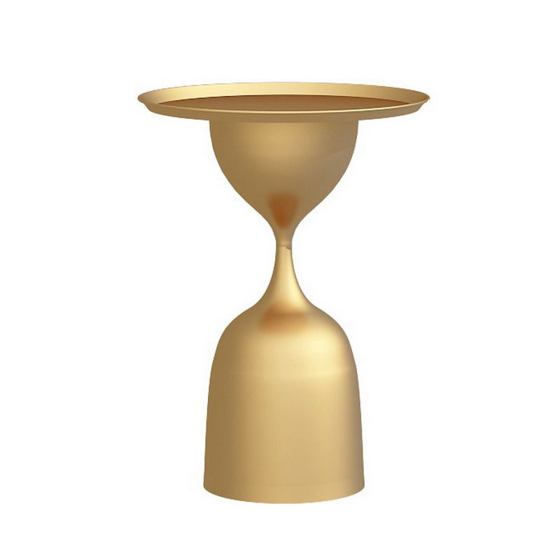 Tavolo di accento del divano di divano di metà secolo largo 11,8 "tavolo da piedistallo in metallo tavolino