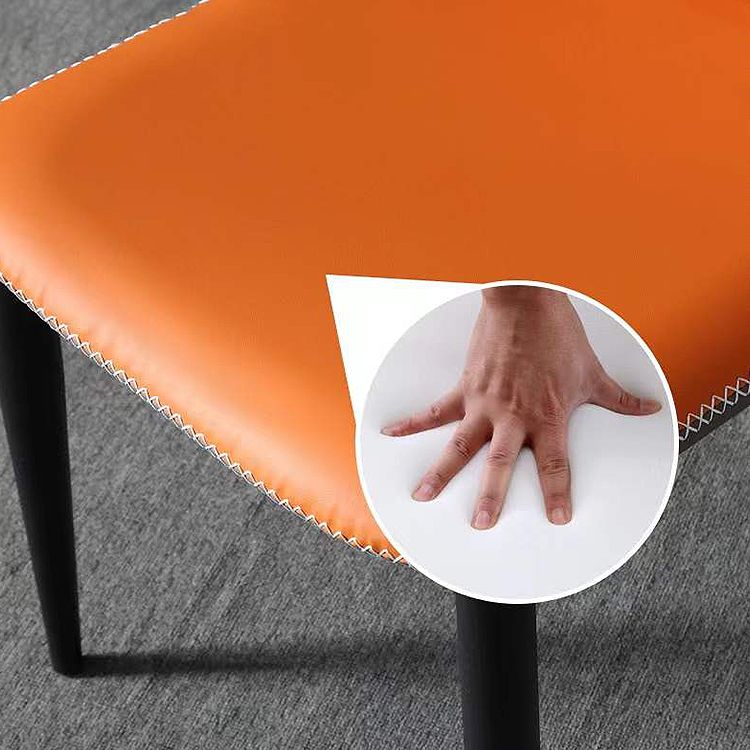 Contemporary Style Wingback Parsons Side Chairs Leather Dining Chairs (Set of 2) Clearhalo ' kitchen&dining_furn' 'Dining Chairs' 'Dining Tables & Seating' 'dining_chair' 'furn' 'furn_dining_chair' 'Furniture' 'furniture_dining_chair' 'Kitchen & Dining Furniture' 'kitchen' 1200x1200_4e4244c0-0976-425c-8da3-cb0a7e49fc13