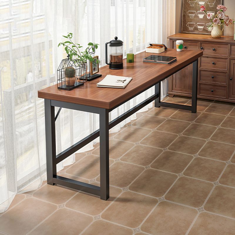 Industrial Wooden Bistro Bar Table Rectangle Metal Base Bar Table Clearhalo 'Bar Furniture' 'Bar Tables' 'bar_tables' 'furn' 'furn_bar_tables' 'Furniture' 'Kitchen & Dining Furniture' 1200x1200_4e4406c4-d524-459e-a1e4-d7b020618485
