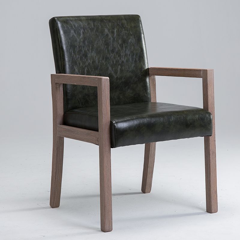 Country Style Arm Chair Solid Back Upholstered Dining Single Armchair Clearhalo ' kitchen&dining_furn' 'Dining Chairs' 'Dining Tables & Seating' 'dining_chair' 'furn' 'furn_dining_chair' 'Furniture' 'furniture_dining_chair' 'Kitchen & Dining Furniture' 'kitchen' 1200x1200_4e453d96-73e5-4944-ab7c-0e0a2385cae3