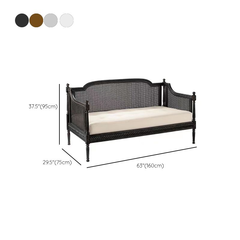 Canapé d'armes à pente à lames de linge avec dos serré en bois massif