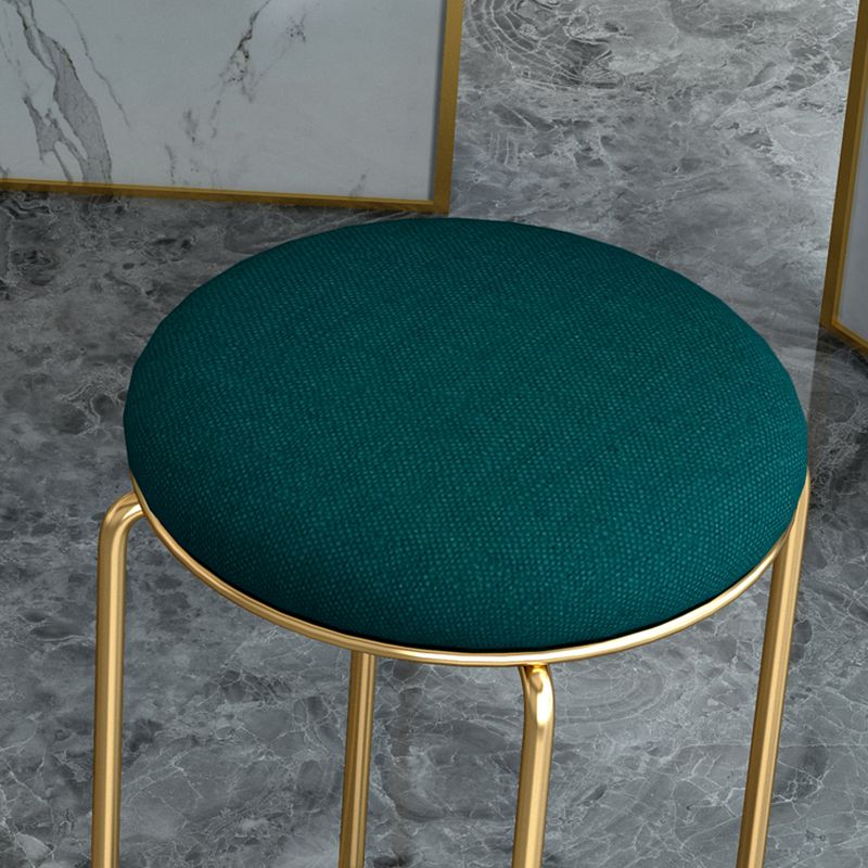 Standard Glam Velvet Ottoman Round Mildew Resistant Plain Ottoman Clearhalo 'furn' 'furn_ottomans_poufs' 'Furniture' 'Living Room Furniture' 'Ottomans & Poufs' 'ottomans_poufs' 1200x1200_4e49cbff-6ef7-4b5b-a421-84fa25efa70a