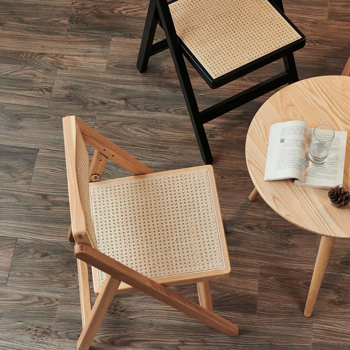 Contemporary Open Back Side Chair Solid Wood Matte Finish Dining Armless Chair Clearhalo ' kitchen&dining_furn' 'Dining Chairs' 'Dining Tables & Seating' 'dining_chair' 'furn' 'furn_dining_chair' 'Furniture' 'furniture_dining_chair' 'Kitchen & Dining Furniture' 'kitchen' 1200x1200_4e49dc27-1f5c-43d4-9419-57b950bff454