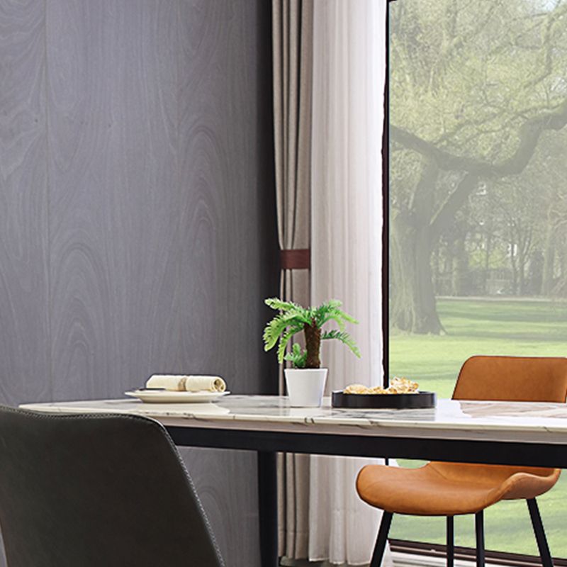 Gestoffeerde armloze eetkamerstoelen faux leer en metalen eetstoelen