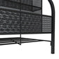 Contemporary Style Ladder Bookcase Metal Closed Back Bookshelf