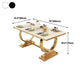 Glam Rectangle Shape Marble Dining Table Standard Dining Table with Double Pedestal Bases Clearhalo ' dining_table' 'Dining Tables & Seating' 'Dining Tables' 'furn' 'furn_dining_table' 'Furniture' 'furniture_dining_table' 'Kitchen & Dining Furniture' 'kitchen&dining_furn' 'kitchen' 'kitchen_dining_table' 1200x1200_4e501a02-5bc7-46b6-a7b9-e4f26a7e494b