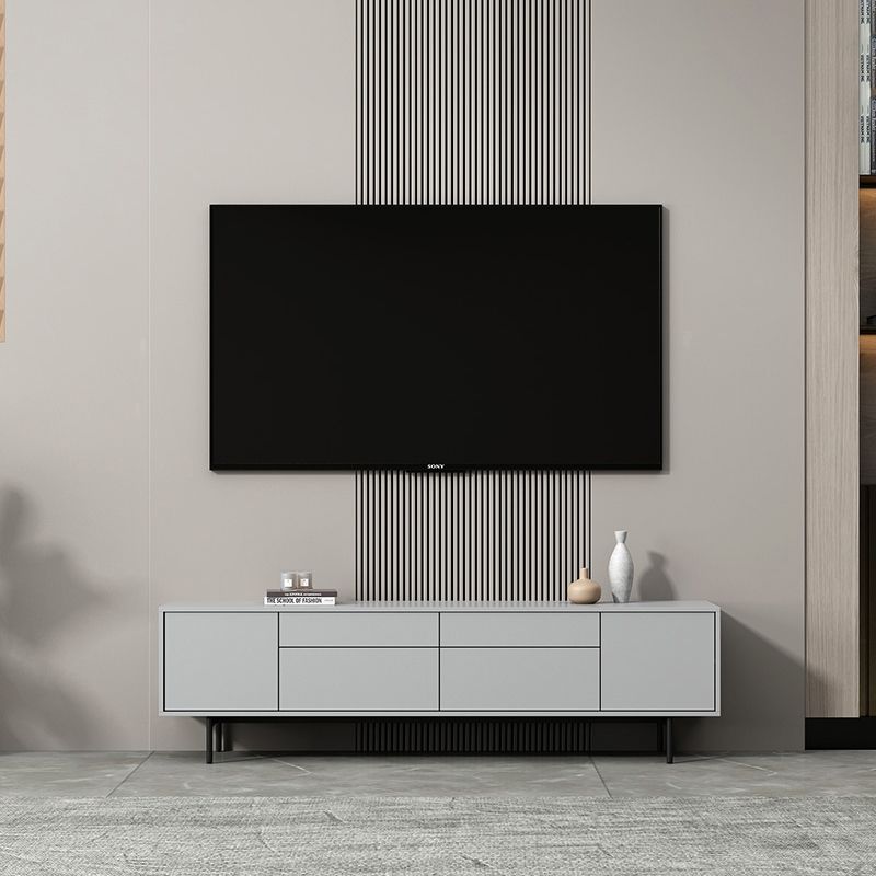 Gabinete de TV de rectángulo de madera de almacenamiento de almacenamiento industrial con piernas extraviadas