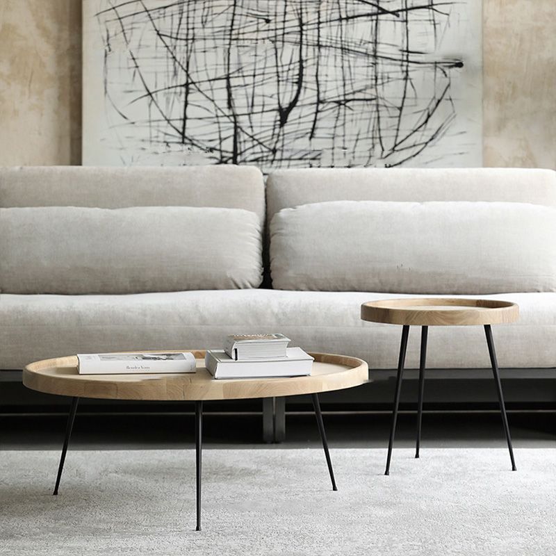 Modern Tray Top Coffee Table Round 3 Legs Coffee Table for Living Room Clearhalo 'Coffee & Accent Tables' 'Coffee Tables' 'coffee_tables' 'furn' 'furn_coffee_tables' 'Furniture' 'Living Room Furniture' 1200x1200_4e555fe0-1e29-447d-bdfd-0e5312d44397