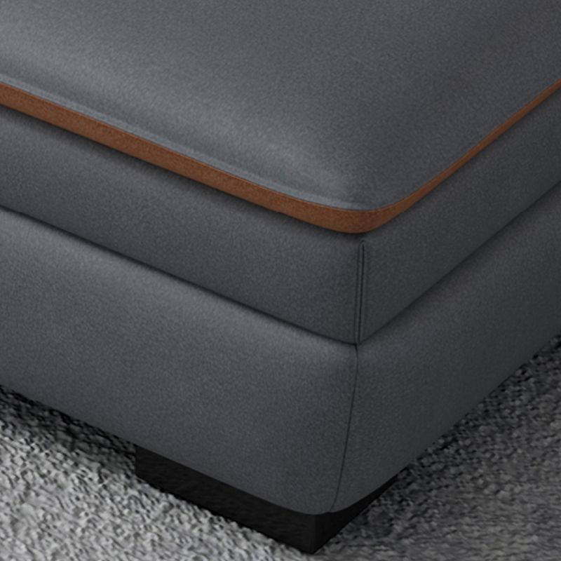 Faux Leather Pillow Top Arm Sectional with Adjustable Pillowed Back Cushions Clearhalo 'furn' 'furn_sectionals' 'Furniture' 'furniture_sectionals' 'kitchen' 'kitchen_sectionals' 'Living Room Furniture' 'Sectionals' 1200x1200_4e56e126-9392-4246-8409-6771a2fdca08