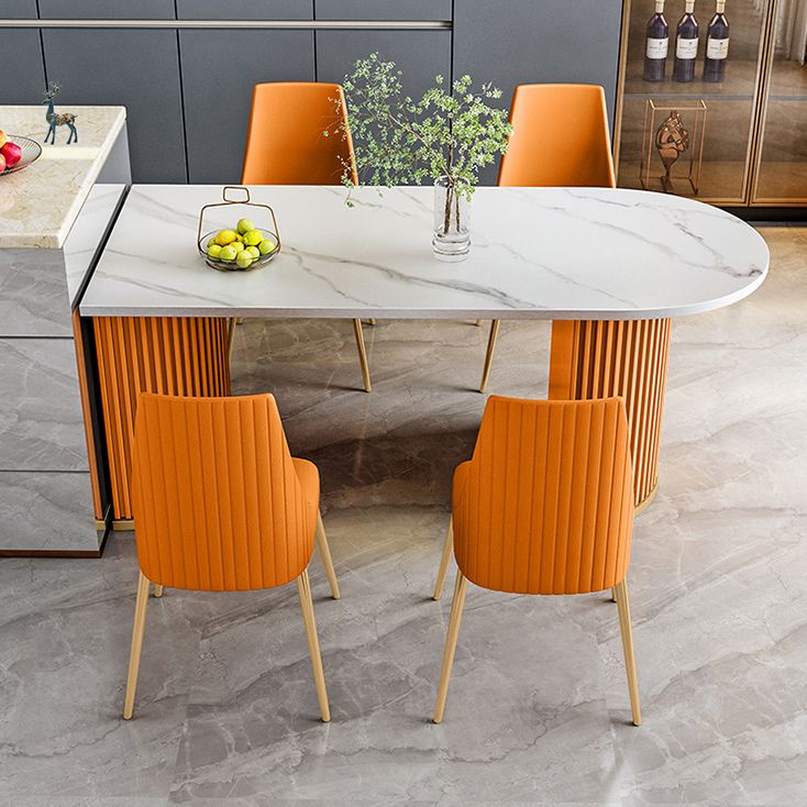 Metal Traditional Luxury Free Form Indoor Table Sintered Stone Table for Kitchen and Dining Room Clearhalo ' dining_table' 'Dining Tables & Seating' 'Dining Tables' 'furn' 'furn_dining_table' 'Furniture' 'furniture_dining_table' 'Kitchen & Dining Furniture' 'kitchen&dining_furn' 'kitchen' 'kitchen_dining_table' 1200x1200_4e572c0c-feaf-4383-84a5-480911e12615