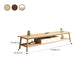 Supporto TV scandinavo da 16" con ripiani aperti, console multimediale TV con cassetti