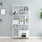 Metal Etagere Vertical Shelf Bookcase Bedroom Open Book Shelf with Shelves Clearhalo 'Bookcases' 'furn' 'furn_bookcases' 'Furniture' 'Office Furniture' 1200x1200_4e5a2ff6-615f-44e5-ab43-e7b5de76fad1