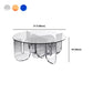 Contemporary Round Coffee Table with Glass Top and Acrylic Cross Base Clearhalo 'Coffee & Accent Tables' 'Coffee Tables' 'coffee_tables' 'furn' 'furn_coffee_tables' 'Furniture' 'Living Room Furniture' 1200x1200_4e5aa2fd-0ac5-409a-98d0-63091498eb85