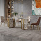 Glam Dining Table Set 1/2/3/5/7 Pcs Sintered Stone Dining Table with Upholstered Chairs Clearhalo 'Dining Room Sets' 'Dining Tables & Seating' 'dining_room_set' 'furn' 'furn_dining_room_set' 'Furniture' 'Kitchen & Dining Furniture' 1200x1200_4e5cae4e-16a6-4593-bd73-341e6b59393e