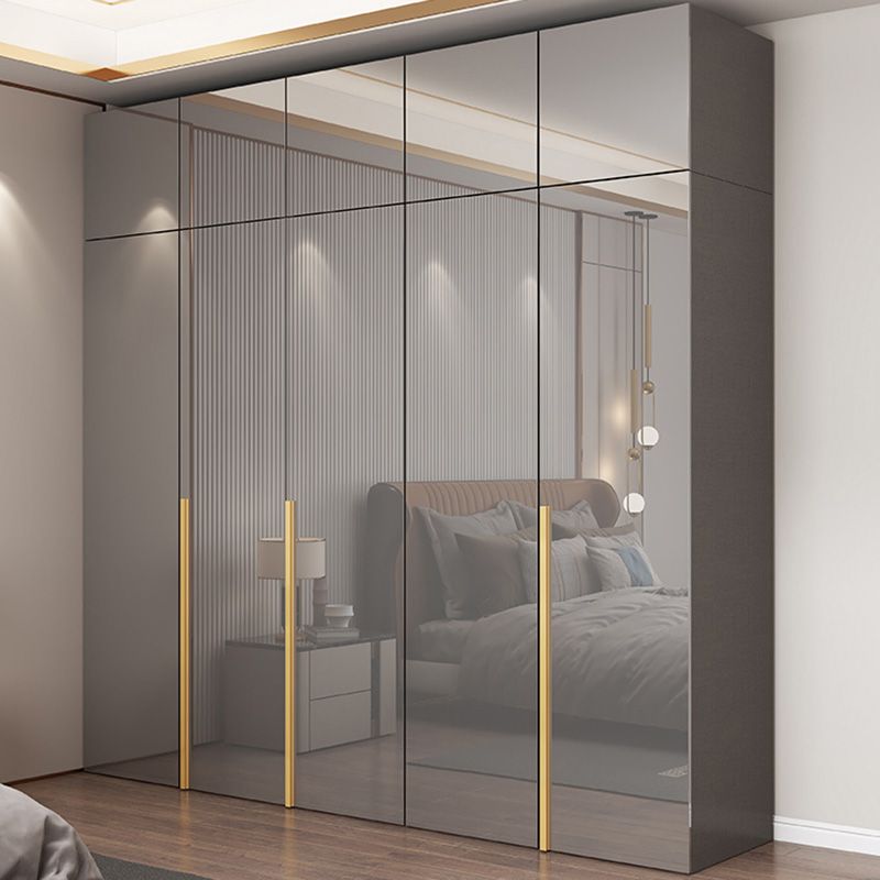 Slaapkamer Moderne opbergkast houten garderobe kast met kledingstaaf