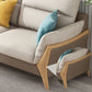 Scandinavian Beige Removable Cushions Slipcovered Sofa/Sectional for Living Room