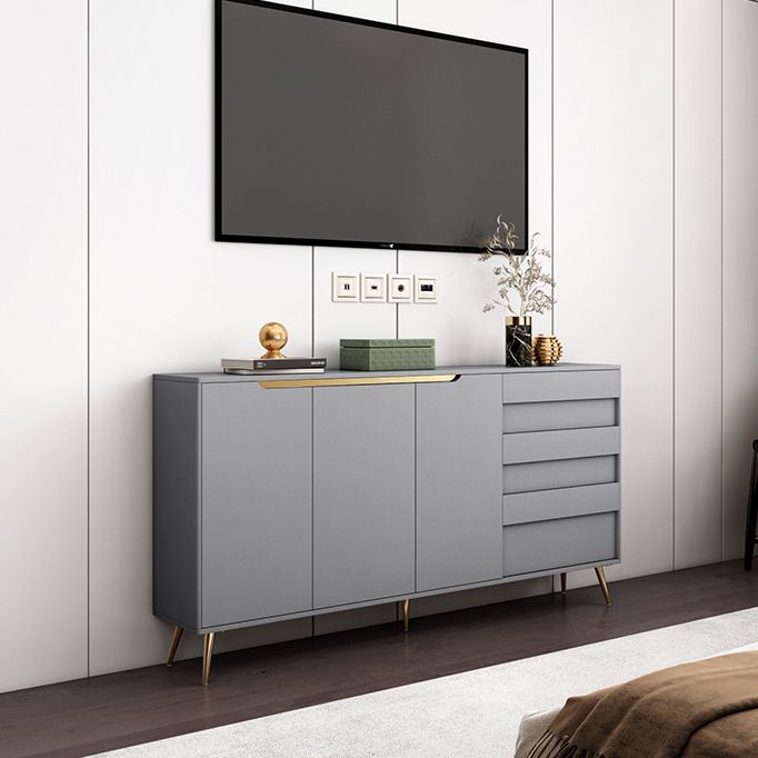 Credenza in legno ingegnerizzato a 3 cassetti ingegneri moderni rilancio regolabili per soggiorno