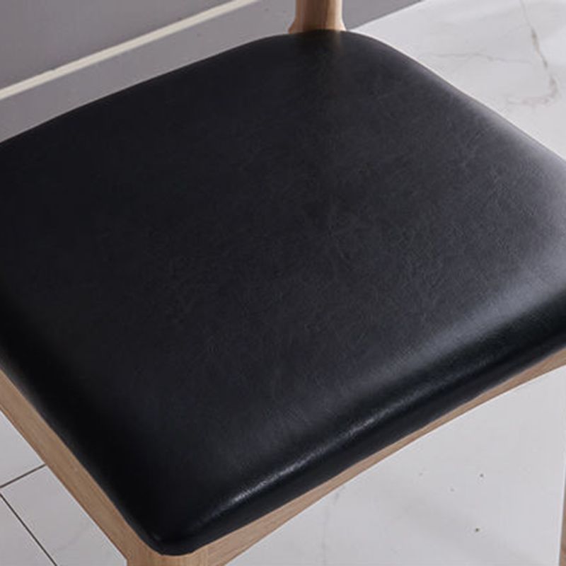 Contemporary Dining Chair Open Back Side Chair with Wood Legs for Home Use Clearhalo ' kitchen&dining_furn' 'Dining Chairs' 'Dining Tables & Seating' 'dining_chair' 'furn' 'furn_dining_chair' 'Furniture' 'furniture_dining_chair' 'Kitchen & Dining Furniture' 'kitchen' 1200x1200_4e640b10-39b4-4a3b-82d8-790b789882b4