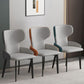 Modern Style Dining Chair Wingback Arm Chairs with Metal Legs for Kitchen Clearhalo ' kitchen&dining_furn' 'Dining Chairs' 'Dining Tables & Seating' 'dining_chair' 'Furniture' 'furniture_dining_chair' 'Kitchen & Dining Furniture' 'kitchen' 1200x1200_4e64682d-b8ec-43d8-8099-808282a870d4