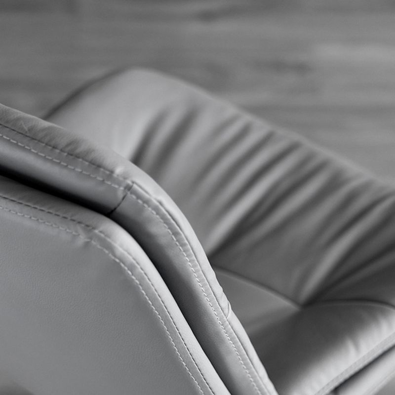 Tabouret de barre de hauteur réglable pivotant Bristol en faux cuir industriel avec repose-pieds