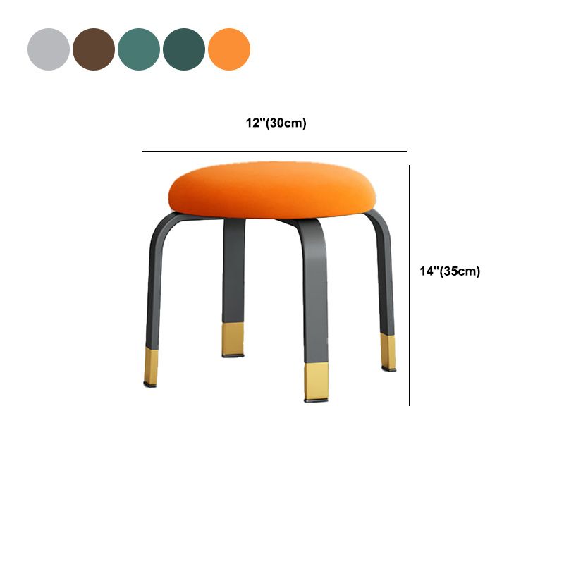 Black Modern Standard Pure Color Water Resistant Round Indoor Standard Clearhalo 'furn' 'furn_ottomans_poufs' 'Furniture' 'Living Room Furniture' 'Ottomans & Poufs' 'ottomans_poufs' 1200x1200_4e65e2dd-9bed-46eb-9d0f-3ac0adcf547a