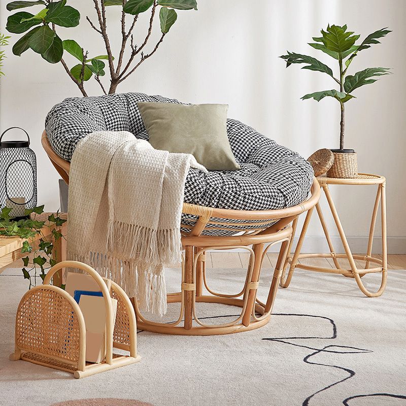 Linen Rattan Chair 27.5" H Arms Included Chair for Living Room Clearhalo 'Accent Chairs' 'accent_chairs' 'Chairs & Seating' 'furn' 'furn_accent_chairs' 'Furniture' 'Living Room Furniture' 1200x1200_4e6663ec-0d20-4291-a67d-c8d39539fa93