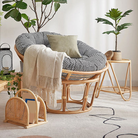 Linen Rattan Chair 27.5" H Arms Included Chair for Living Room Clearhalo 'Accent Chairs' 'accent_chairs' 'Chairs & Seating' 'furn' 'furn_accent_chairs' 'Furniture' 'Living Room Furniture' 1200x1200_4e6663ec-0d20-4291-a67d-c8d39539fa93