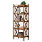 Solid Wood Standard Bookcase Modern Fixed Bookshelf for Home Office