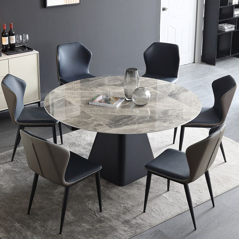 Modern 1/4/5/7 Pieces Dining Room Set Round Dining Room Table Set Clearhalo 'Dining Room Sets' 'Dining Tables & Seating' 'dining_room_set' 'furn' 'furn_dining_room_set' 'Furniture' 'furniture_dining_room_set' 'Kitchen & Dining Furniture' 1200x1200_4e6af6eb-b936-4cf5-bcc0-56c8659ec3e0