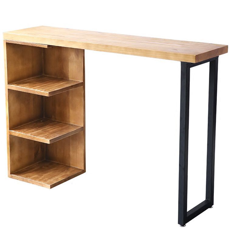 Rectangle Wood Top Counter Table 42-inch Height Industrial Bar Table Clearhalo 'Bar Furniture' 'Bar Tables' 'bar_tables' 'furn' 'furn_bar_tables' 'Furniture' 'furniture_bar_tables' 'Kitchen & Dining Furniture' 1200x1200_4e6dfe84-3b48-4294-9039-c0030b3d6e27