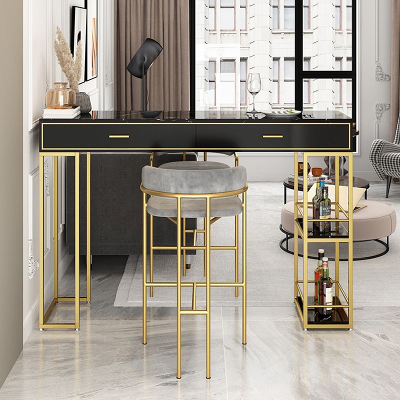 Rectangle Bar Table Traditional Luxury Bar Table with Sled Base Clearhalo 'Bar Furniture' 'Bar Tables' 'bar_tables' 'furn' 'furn_bar_tables' 'Furniture' 'furniture_bar_tables' 'Kitchen & Dining Furniture' 1200x1200_4e6e2025-c92f-4012-bb2f-0967f61f6c89