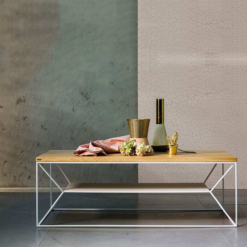 15.75 "W TV Style Industrial Style Open Storage TV Console