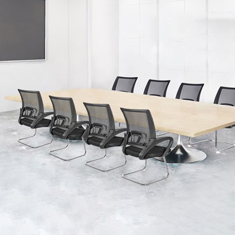 Nessuna sedia da scrivania a braccia fissa a braccia fissa sedia posteriore traspirante