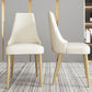 Kitchen Home Glam Chair Sedia da pranzo senza braccioli con imbottitura