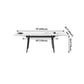 Modern Style White Dining Table Rectangle Sintered Stone Drop-Leaf Dining Table with 4 Legs Clearhalo ' dining_table' 'Dining Tables & Seating' 'Dining Tables' 'furn' 'furn_dining_table' 'Furniture' 'furniture_dining_table' 'Kitchen & Dining Furniture' 'kitchen&dining_furn' 'kitchen' 'kitchen_dining_table' 1200x1200_4e75d1dc-192c-4df1-aa2c-5a88b557839c