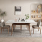 Midcentury Stone Dining Table Rectangle 4 Legs Furniture,43.3"L x 31.5"W x 30.7"H Clearhalo ' dining_table' 'Dining Tables & Seating' 'Dining Tables' 'furn' 'furn_dining_table' 'Furniture' 'furniture_dining_table' 'Kitchen & Dining Furniture' 'kitchen&dining_furn' 'kitchen' 'kitchen_dining_table' 1200x1200_4e77c9d9-b634-4330-a8c9-d4dcc2f33ff4