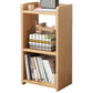 9.44" Wide Home Standard Bookshelf Modern Wood Movable Shelf