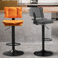 Glam Style Faux Leather Bar Stools Swivel Adjustable Height Bar Stool with Black Base Clearhalo 'Bar Furniture' 'Bar Stools' 'bar_stools' 'furn' 'furn_bar_stools' 'Furniture' 'Kitchen & Dining Furniture' 1200x1200_4e7990d9-3e34-465c-af01-6147d4e30548