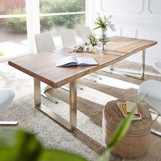 Rectangle Wood Color Dining Table Solid Wood Table Luxury with Sled Base Clearhalo 'Dining Tables & Seating' 'Dining Tables' 'dining_table' 'furn' 'furn_dining_table' 'Furniture' 'furniture_dining_table' 'Kitchen & Dining Furniture' 'kitchen' 'kitchen_dining_table' 1200x1200_4e7a3239-6ca5-4db8-ba0e-4ef405c1524d
