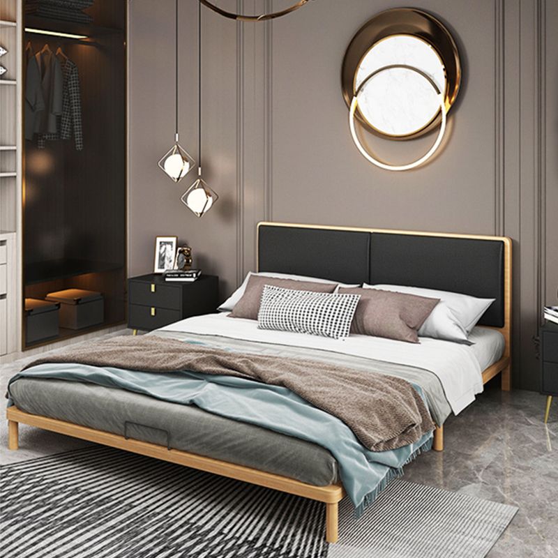 Letto a letto in metallo alto imbottito