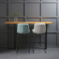 Wood Counter Table with Rectangle Table Top Double Pedestal Table- 41.3" H Clearhalo 'Bar Furniture' 'Bar Tables' 'bar_tables' 'furn' 'furn_bar_tables' 'Furniture' 'furniture_bar_tables' 'Kitchen & Dining Furniture' 1200x1200_4e7c436b-b685-4392-81c7-c515c2c3246f